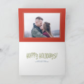 Carte de voeux illustrée mignonne de vacances de (Intérieur)