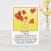 Carte de voeux "I'M SORRY" (Fleur jaune)