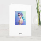 Carte de voeux Imaginaire femme d'hiver, belle (Dos)