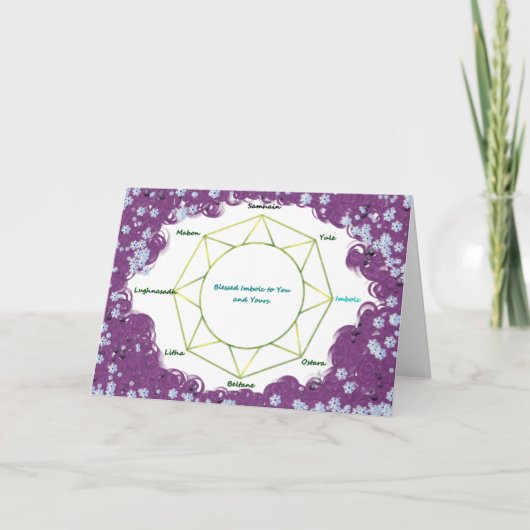 Carte de voeux Imbolc (Devant)