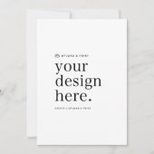 Carte de Vœux | Importez votre design Cartes de No (Devant)