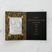 Carte de vœux Impression d'animal noir Evénement (Intérieur)
