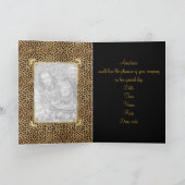 Carte de vœux Impression d'animaux noirs Événement (Intérieur)