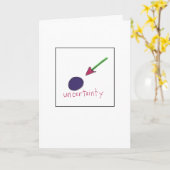 Carte de vœux incertitude (Fleur jaune)