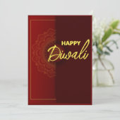 Carte de voeux Indian Diwali (Debout devant)