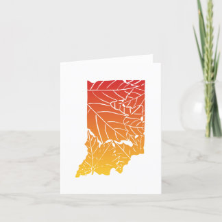 Carte de voeux Indiana Automne