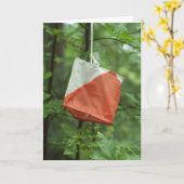 Carte de voeux - Indicateur d'orientation (Fleur jaune)