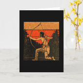 Carte de voeux indienne (Fleur jaune)