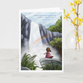 Carte de voeux insatiable de l'amour de Dieu (Fleur jaune)