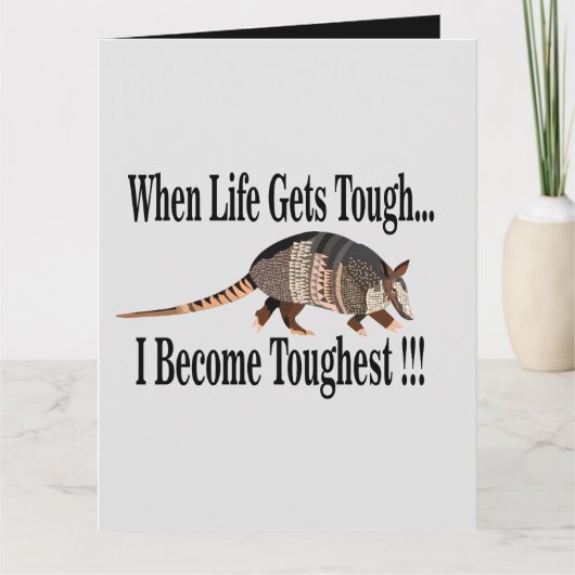 Carte de vœux inspirante Armadillo Animal (Devant)