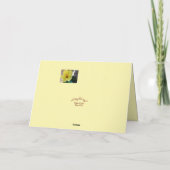 Carte de voeux inspirante "Floral Photo" (Dos)