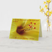 Carte de voeux inspirante "Floral Photo" (Fleur jaune)