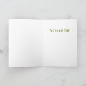 Carte de vœux Inspirante pour Routes Difficiles (Intérieur)