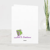 Carte de voeux inspirante vide (Dos)