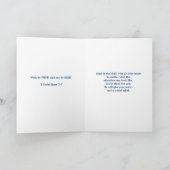 Carte de voeux inspirée avec l'écriture sainte (Intérieur)