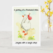 Carte de voeux inspirée "Goose" (Fleur jaune)