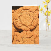 Carte de voeux instantanée de biscuits de (Fleur jaune)