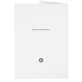 Carte de voeux intérieure blanche à l'auberge Ivy (Dos)