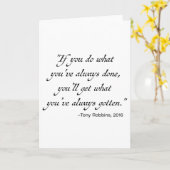 Carte de voeux intérieure de blanc citable notable (Fleur jaune)