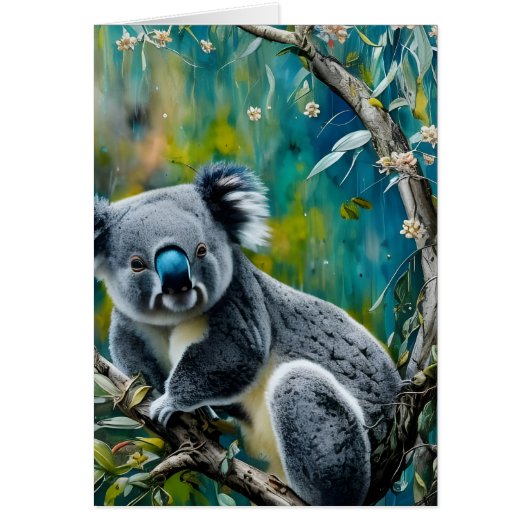 Carte de voeux intérieure Koala Blank (Devant)