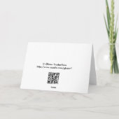 Carte de voeux intérieure vide (Dos)