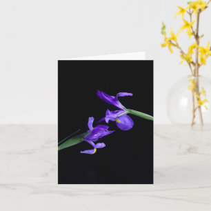 Carte de voeux Iris double