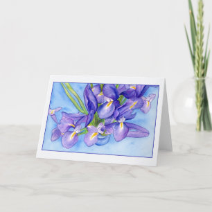 Carte de voeux Iris Vase