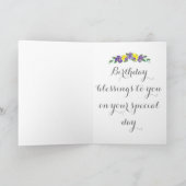 Carte de voeux Irises et Daffodils (Intérieur)