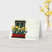Carte de voeux Irish Images (Fleur jaune)