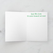 Carte de voeux Irish Music (Intérieur)