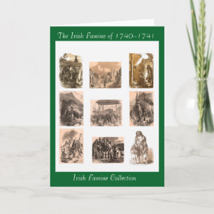 Carte de voeux irlandaise Famine collection spécia