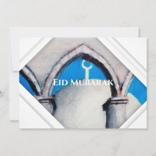 Carte de vœux islamique authentique dessinée au pa