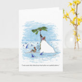 Carte de voeux Island Was Level (Fleur jaune)