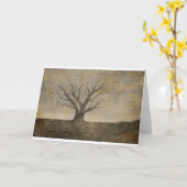 Carte de voeux isolée d'arbre (Fleur jaune)