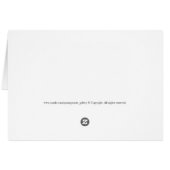 Carte de voeux Italienne Herbes (Dos Horizontal)