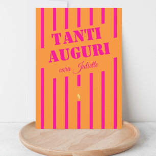 Carte de voeux italienne tanti auguri