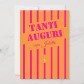 Carte de voeux italienne tanti auguri (Devant)