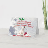 Carte de voeux Jack Russell Christmas (Dos)