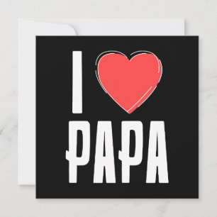 Carte de vœux J'AIME PAPA – Fête des Pères sincère