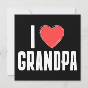 Carte de vœux J'AIME PAPA – Note pour Grand-père