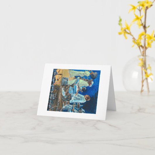 Carte de voeux "Jam Session" (Fleur jaune)