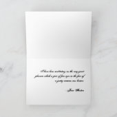 Carte de voeux Jane Austen (Intérieur)