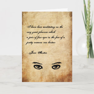 Carte de voeux Jane Austen CUSTOMISÉE