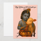 Carte de voeux Janmashtami (Devant / Derrière)