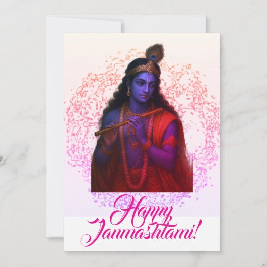 Carte de voeux Janmashtami (Devant)
