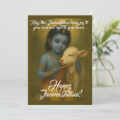 Carte de voeux Janmashtami (Debout devant)