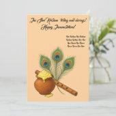 Carte de voeux Janmashtami (Debout devant)