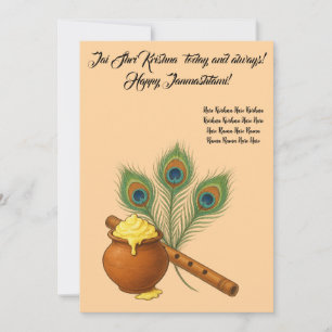 Carte de voeux Janmashtami