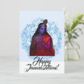 Carte de voeux Janmashtami (Debout devant)
