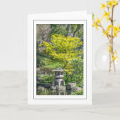 Carte de voeux japonaise (Fleur jaune)